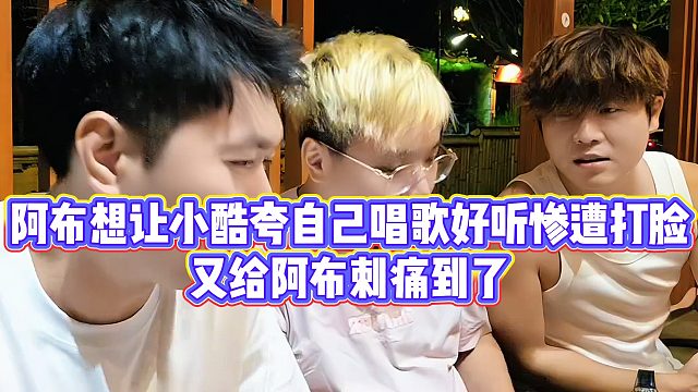 阿布想让小酷夸自己惨遭打脸，又给阿布刺痛到了
