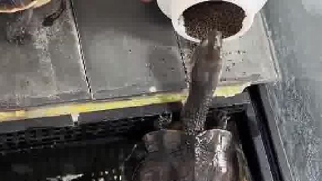 男子正在给乌龟喂食，结果不小心被另一只乌龟咬到了手​