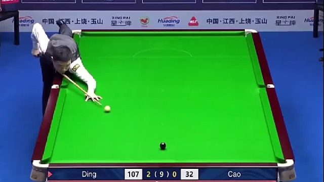 斯诺克世界公开赛 丁俊晖黑球秀～简直太惊艳啦！