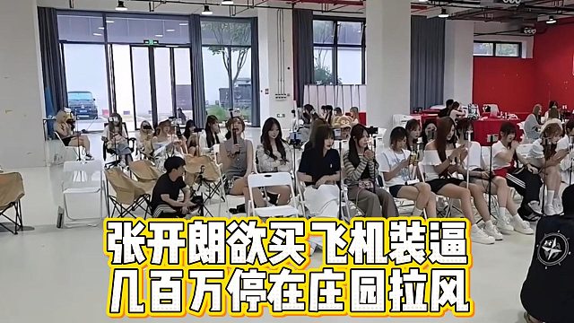 张开朗欲买飞机装逼，几百万停在庄园拉风