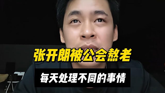 张开朗被公会熬老，每天处理不同的事情