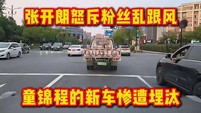 张开朗怒斥粉丝乱跟风，童锦程的新车惨遭埋汰
