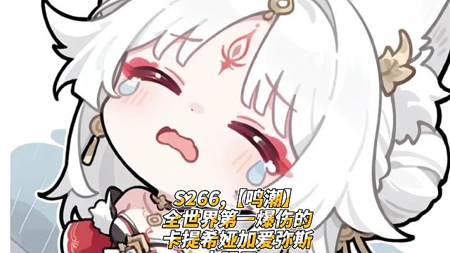 S266,【鸣潮】全世界第一爆伤的卡提希娅加爱弥斯太强了，3.6深塔没有一个怪能挺过第二个大招