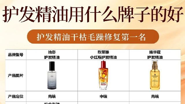 护发精油用什么牌子的好？护发精油干枯毛躁修复第一名