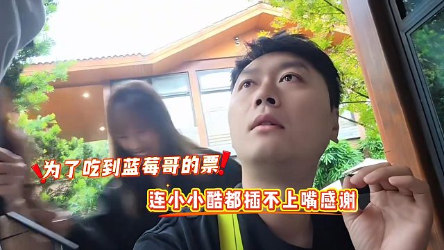 为了吃到蓝莓哥的票，连小小酷都插不上嘴感谢