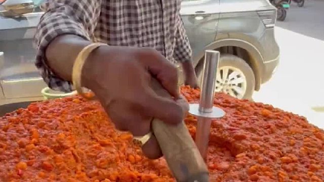印度美食，孟买街头老哥制作土豆玛莎拉！