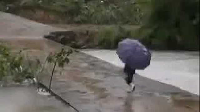 自费修家门口的桥，村民心生不满，砍树堵桥不让过