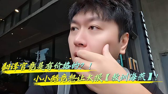小小酷没想到翻译官海燕竟是明码标价的！
