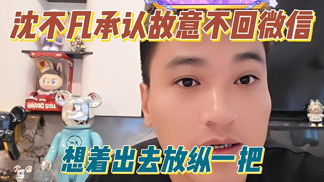 沈不凡承认故意不回微信，想着出去放纵一把