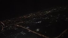 无聊，飞机降落，北京的夜景