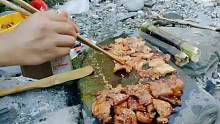 真正的石板烤肉，口水直流