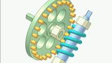弹簧蜗杆，销轮