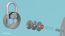 密码锁如何锁起来的？3D动画直观展示其原理，长见识了