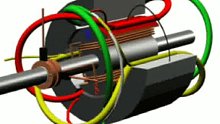 电机剖视图展示其工作原理 (2)