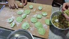 绿色的蔬菜包子