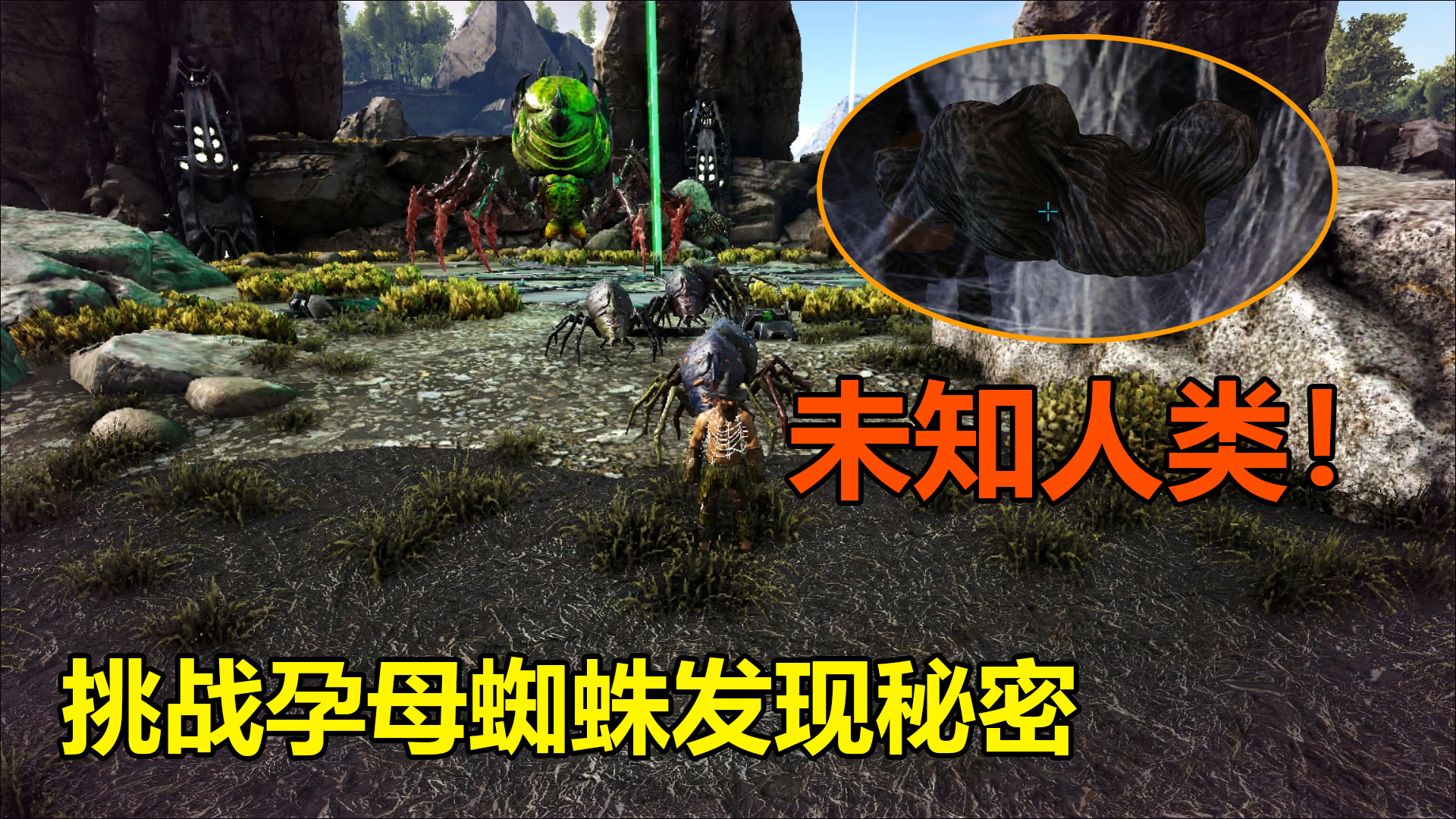 方舟13：挑战BOSS孕母蜘蛛，在洞穴里还发现了其他人类的痕迹！