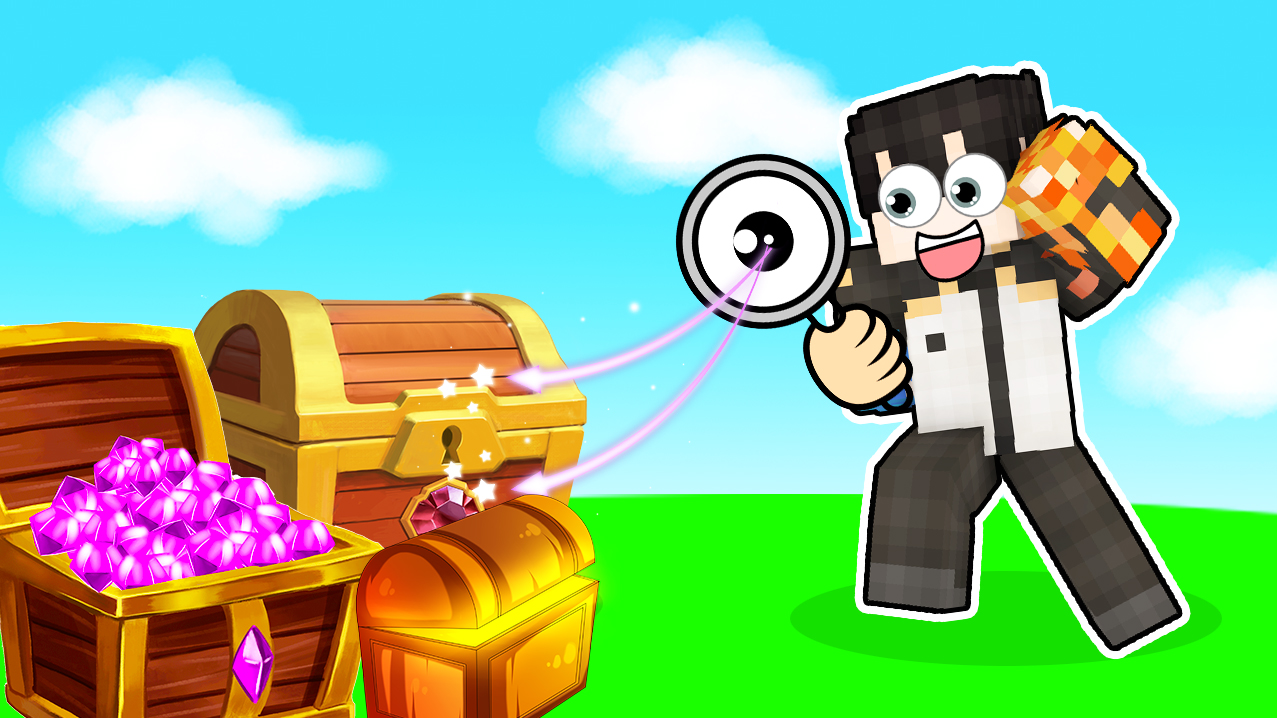 意外开启了上帝之眼！能看到所有箱子！小七我的世界怪物大乱斗