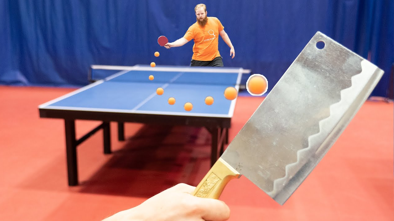 自带疾风！乒乓球挑战风扇魔幻对手