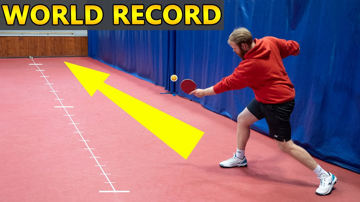 【乒乓无极限】最新世界纪录，最远拉球？