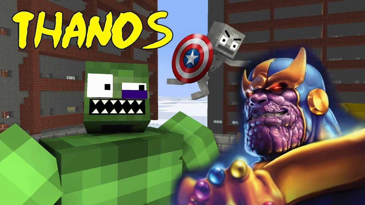 我的世界动画：怪物学校复仇者VS塔诺斯挑战赛，你看好谁？