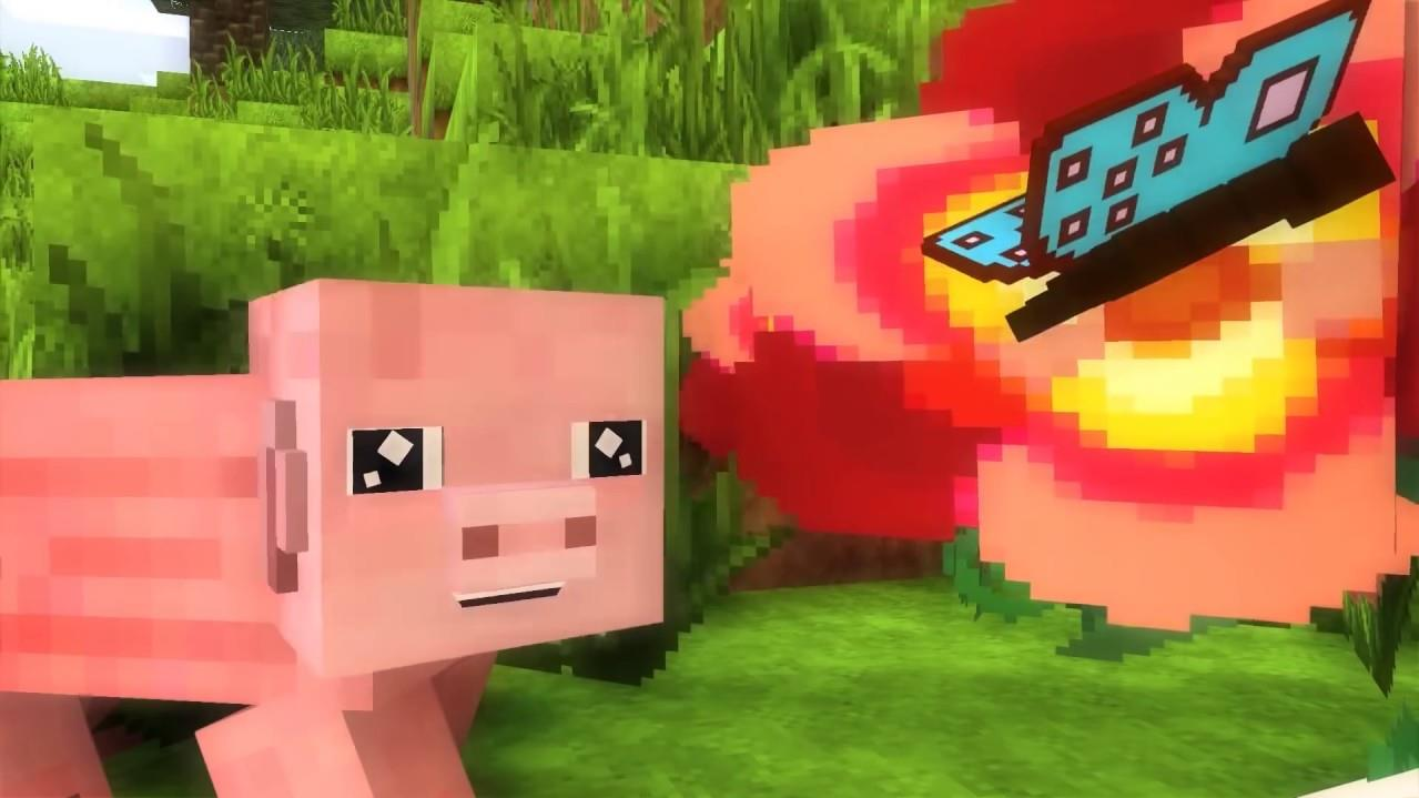 我的世界动画：年度最顶级生活动画，就是这只小猪！