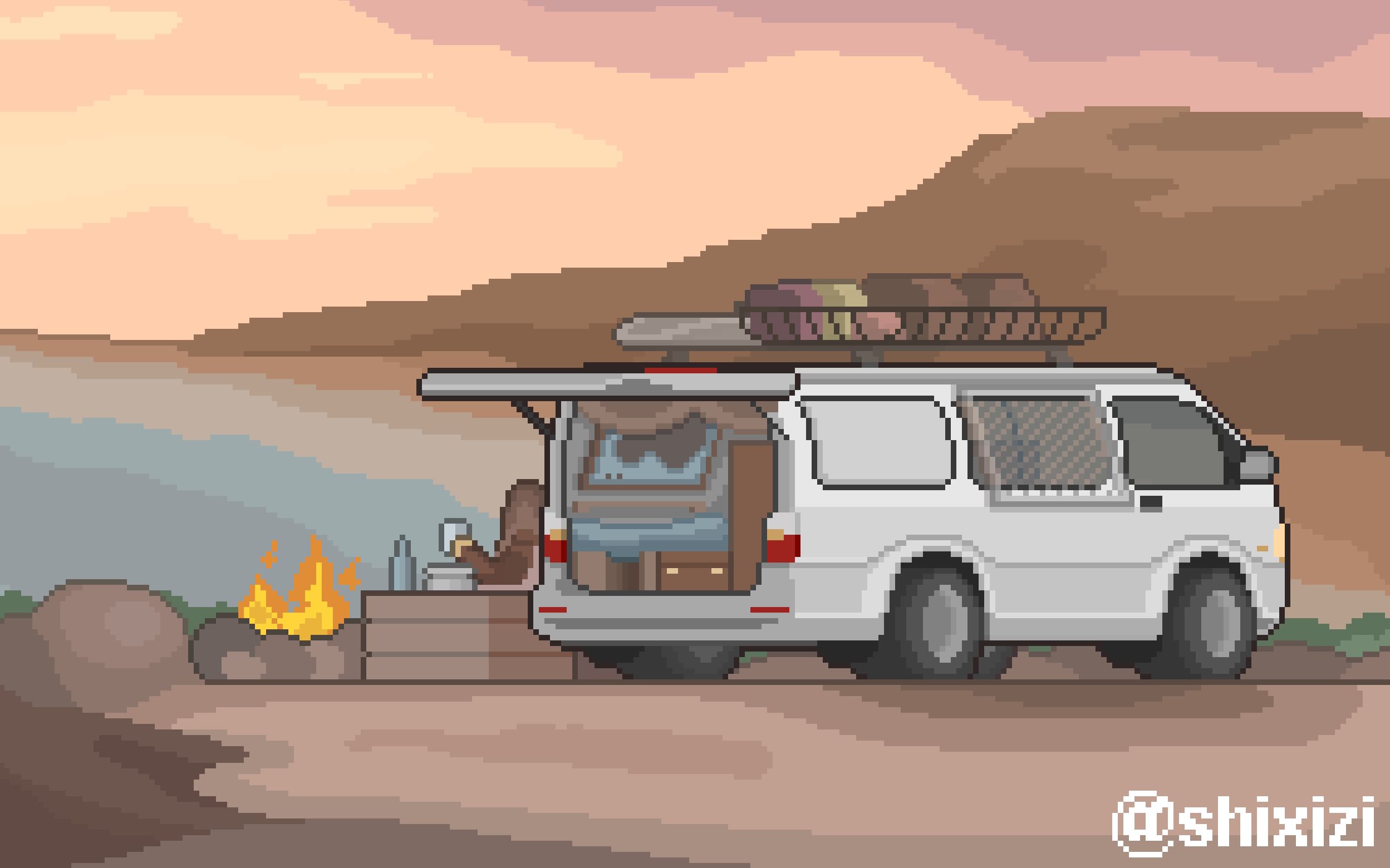 【像素过程】今日份的野营