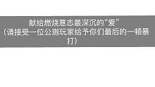 航海王燃烧意志请接受一位公测玩家最深的“爱”