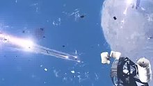 见过从空间站发射的导弹吗？威力也太大了吧