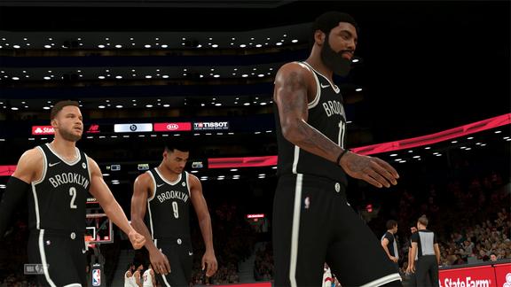 NBA2K21：杜蘭特狂砍35+9，杜蘭特血帽考文頓，利拉德25分慘敗