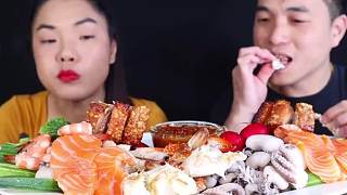 外国美食声控吃秀海鲜大餐（上）