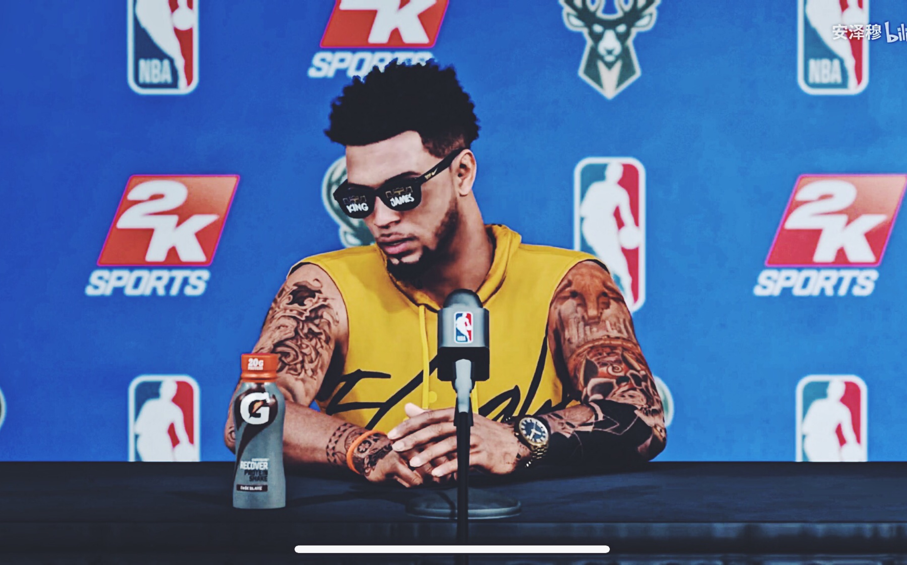 NBA 2K19 纹身分享，贼鸡儿帅气的黑臂纹身。