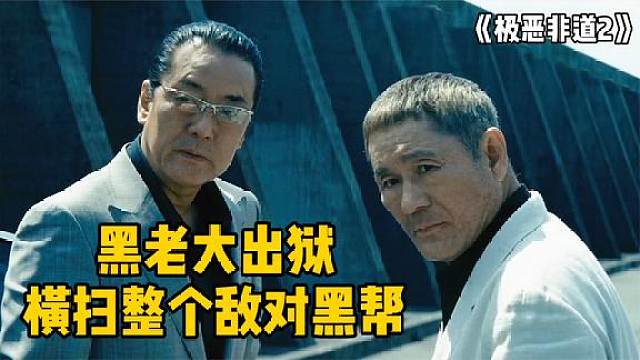 黑老大坐牢五年,出獄後橫掃敵對黑幫《極惡非道2》