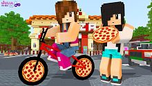 BICICLETA DE PIZZA NO MINECRAFT (Pizza Delivery Si