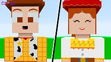WOODY & JESSIE DO TOY STORY (Minecraft Batalha de 