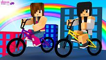 PARKOUR DE BICICLETA NO MINECRAFT!