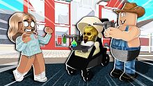 My Roblox baby and I abused admin commands...