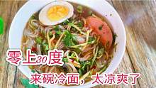 东北零上30度，天热来碗冷面太凉爽了，看着就有吃两碗的冲动