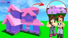 DESAFIO NO MINECRAFT vs ROBLOX BLOXBURG!