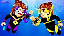 Roblox - COMPETIÇÃO NO FUNDO DO MAR (Scuba Diving 