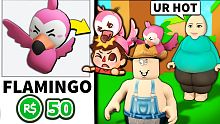 WE MADE A ROBLOX FLAMINGO HAT!