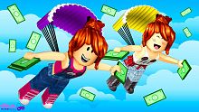 Roblox - JOGANDO DINHEIRO DE PARAQUEDAS (Brookhave