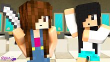 A CRIS MINEGIRL ME PEGOU NO FLAGRA! (Minecraft Mur