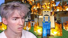 Albert's Minecraft world BURNED DOWN