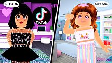 Roblox - QUARTO E-GIRL vs SOFT GIRL NO BLOXBURG!