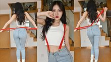 【七七子】Girl's day《期待》紧身牛仔裤背带舞，是你期待的理想女友身材吗？