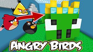 Minecraft 創世神 憤怒的小鳥 (Angry Bird) 第二彈| 創意紅石地圖遊戲 ！【至