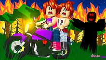 Roblox - FUGINDO DE MOTO NA FLORESTA (Park Trip St