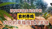 涉及到5亿农民生计的农村养鸡，农民的幸福指数是关键，你觉得呢