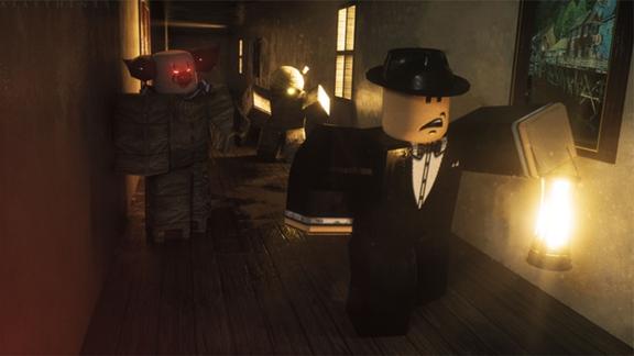 口袋Roblox罗布乐思：英雄小镇-我小丑女一锤子锤飞你