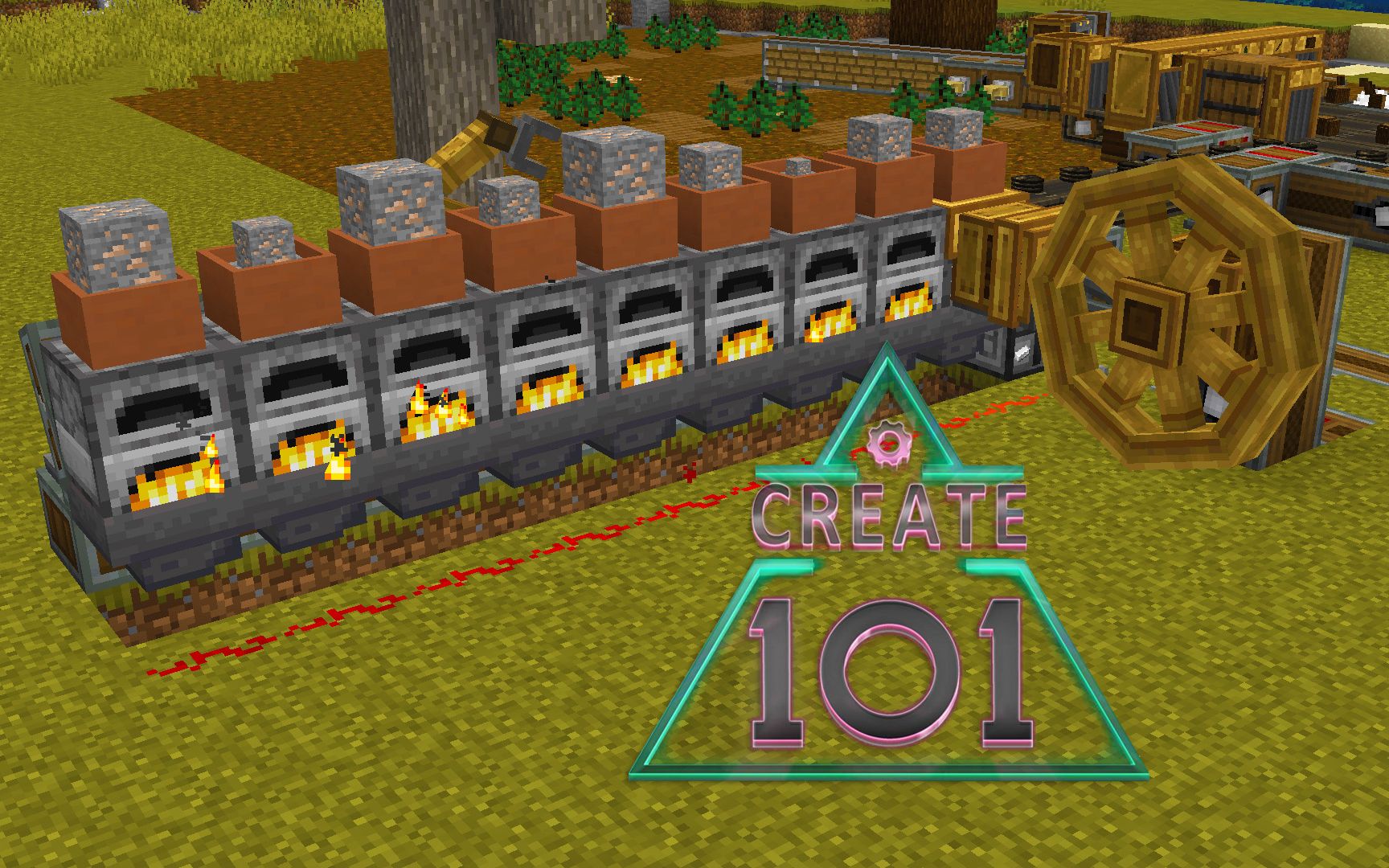 Create101《Ep11 动力经验熔炉》我的世界机械动力多模组生存实况视频 安逸菌解说